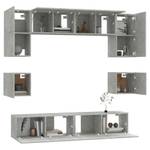 TV-Schrank 8er Set D173 Steingrau