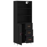 Highboard DE3284 Schwarz - Holzwerkstoff - 34 x 180 x 70 cm