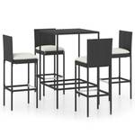 Bar-Set (5-teilig) 3008722-2 Schwarz - 70 x 70 cm