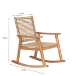 Stuhl RECIFE Braun - Massivholz - 67 x 97 x 91 cm