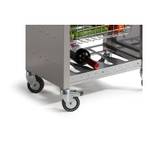 Küchenwagen auf Rollen, Arbeitsplatte au Grau - Metall - 48 x 93 x 34 cm