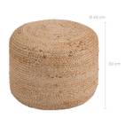 Pouf Katy Marron - Fibres naturelles - 40 x 30 x 40 cm