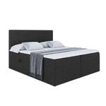 Boxspringbett LUKI Schwarz - Breite: 140 cm - H3