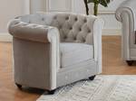 Fauteuil CHESTERFIELD Lot de 2 Gris lumineux