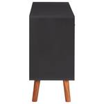 ANDIN Sideboard Schwarz Akazie Natur