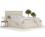 Boxspringbett Sundown Beige - Breite: 200 cm