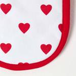 Ofenhandschuh doppelt Herzen Rot - Textil - 18 x 1 x 84 cm