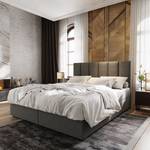 Boxspringbett MERIL Grau - Textil - 140 x 98 x 207 cm