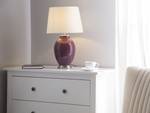 Lampe de table BRENTA Mauve - Blanc