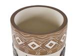 Outdoor Blumentopf ACHILIO Beige - Schwarz - Braun - Gold - Metall - 30 x 55 x 30 cm