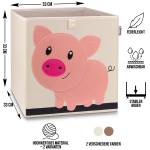 Aufbewahrungsbox Lifeney Motiv Schwein