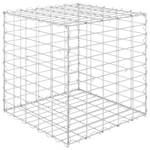 Gabionen DE176 Silber - Metall - 50 x 50 x 50 cm