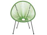 Fauteuil coin lecture ACAPULCO II Noir - Vert - 1 chaise