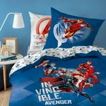 Bettwäsche Avengers Blau - Rot - Weiß - Textil - 135 x 200 x 1 cm