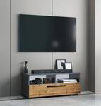 Holz TV Lowboard Möbel Fernseh Arila L Braun - Grau - Holzwerkstoff - 95 x 39 x 40 cm