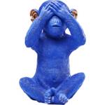 Spardose Monkey Mizaru Blau - Kunststoff - 25 x 35 x 24 cm