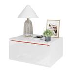 Table de chevet Samira 40412 Blanc - Bois manufacturé - 49 x 23 x 38 cm