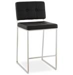 Tabouret De Bar GASTON Noir - Métal - 45 x 94 x 54 cm