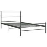 Cadre de lit 299822 Gris - Largeur : 107 cm