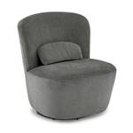 Fauteuil rond pivotant gris foncé DAMIEN Anthracite