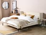 Lit double ARETTE Beige - Crème - Largeur : 204 cm