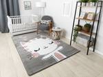 Tapis Petit Kitty Chat Chaton Gris 140 x 190 cm