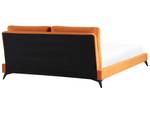 Doppelbett MELLE Schwarz - Orange - 196 x 95 x 228 cm