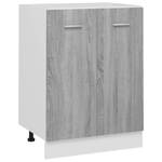 Unterschrank 3016496-1 Grau - Eiche Sonoma Dekor - 60 x 81 cm