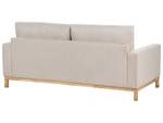 2-Sitzer Sofa SIGGARD Beige - Eiche Hell