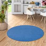 Trend Velours Teppich Joy Rund Blau - 100 x 100 cm