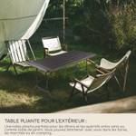 Outdoor-Tisch Betel Grau - Metall - Kunststoff - 74 x 74 x 180 cm