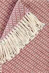 Sommerdecke mit Fransen "Stockholm" Pink - Textil - 130 x 1 x 170 cm