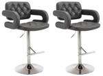 Barhocker Dublin 2er Set Grau