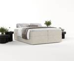 Boxspringbett Yoko Beige - Grau - Breite: 200 cm - H3