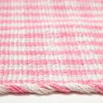 Karierter handgewebter Teppich Pink - 60 x 90 cm