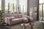 Ecksofa MIKA Pink - Ecke davorstehend rechts - Longchair davorstehend rechts