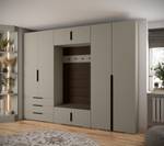 Garderobe Inova 1 Z14 Schwarz - Braun - Grau - Schwarz