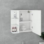 armoire de toilette blanc 80x64x21 cm Blanc - Bois manufacturé - 21 x 64 x 80 cm