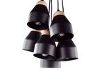 Lampe suspension CESTOS Noir - Marron - Métal - 12 x 68 x 12 cm