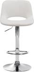 Barhocker Camden 2er Set Creme - Silber