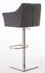 Tabouret de bar Damaso Lot de 2 Gris minéral - Argenté