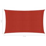 Sonnensegel 3016419-4 Rot - 500 x 200 cm