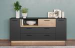 Sideboard Synnax 3 Grau - Holz teilmassiv - 189 x 80 x 40 cm