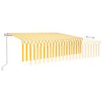 Auvent rétractable 3014350-2 Blanc - Jaune - 600 x 300 cm