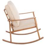 Rocking chair extérieur métal Bois clair Métal - 65 x 73 x 95 cm