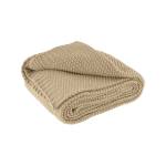 Strickdecke Kuscheldecke ✓OEKO-TEX Beige