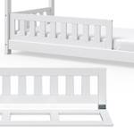 Barrière anti-chute pour lit enfant Blanc - Bois massif - 120 x 33 x 120 cm