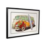 3D-Collage-Bild Volkswagen 2 Van Vintage