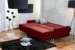 Just Fashion Funktionssofa mit Hocker Rot