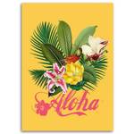 Wandbilder Aloha Vogel Blumen